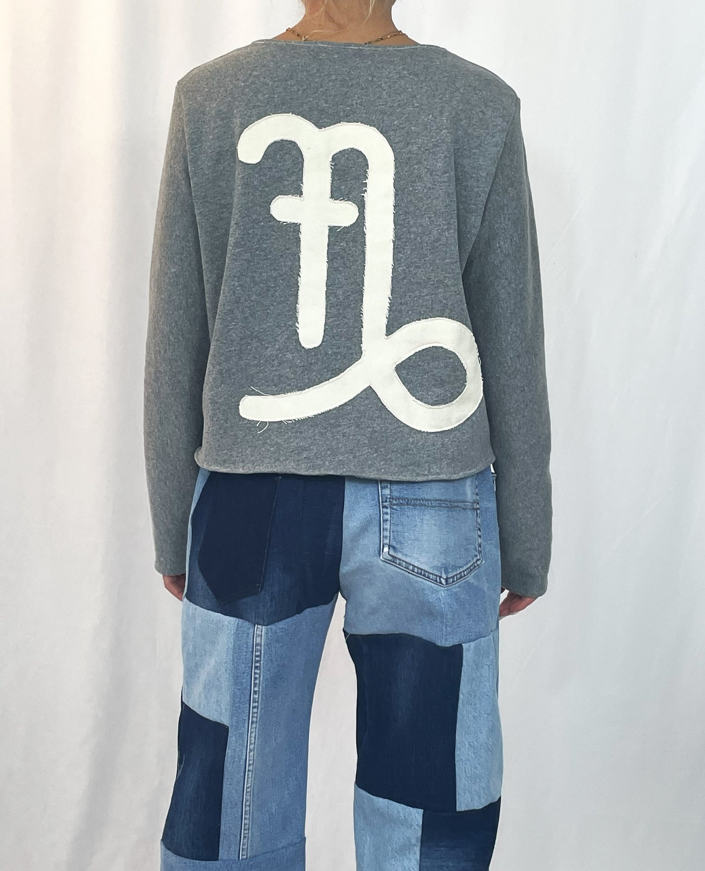Sweat gris logo