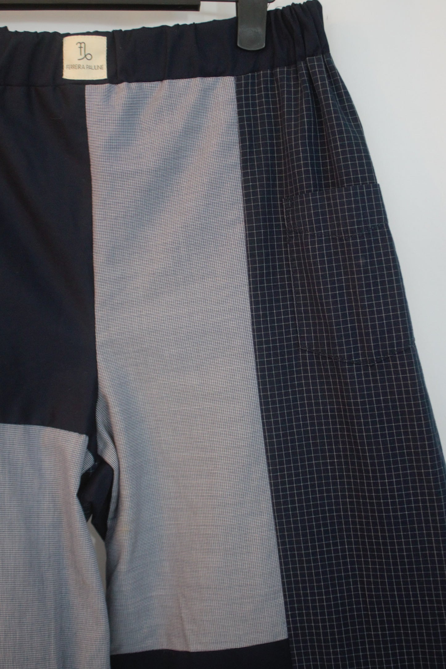 Pantalon Patchwork Bleu marine