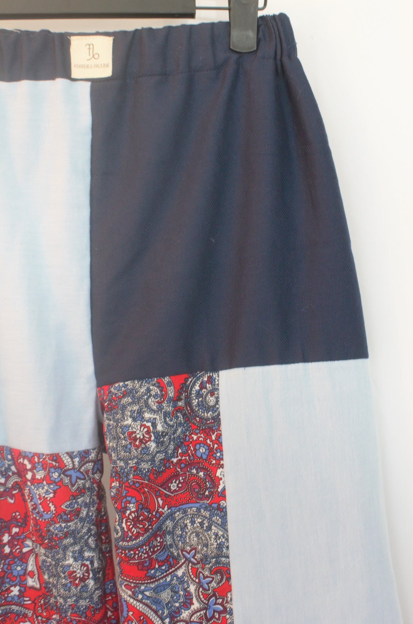 Pantalon Patchwork bleu et rouge