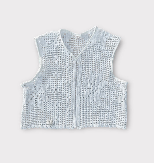 Boléro crochet blanc